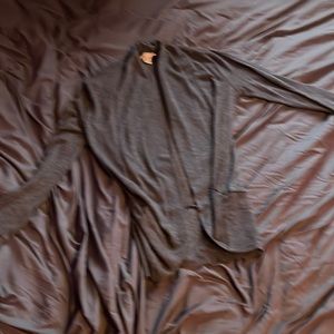 Ambiance Apparel Gray Cardigan